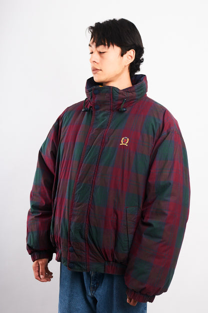 1990 Vintage Tommy Hilfiger Colorblock Reversible Down Puffer Jacket (L/XL)