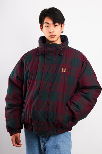 1990 Vintage Tommy Hilfiger Colorblock Reversible Down Puffer Jacket (L/XL)