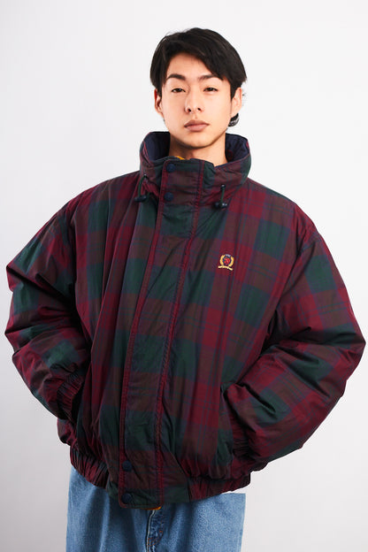 1990 Vintage Tommy Hilfiger Colorblock Reversible Down Puffer Jacket (L/XL)