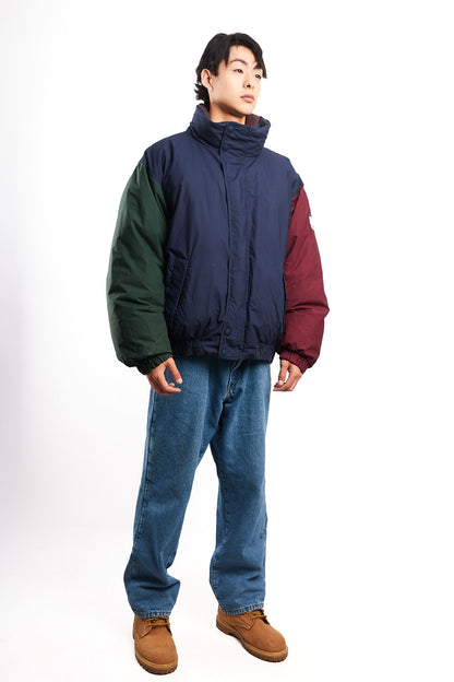 1990 Vintage Tommy Hilfiger Colorblock Reversible Down Puffer Jacket (L/XL)