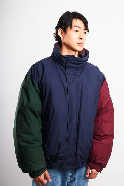 1990 Vintage Tommy Hilfiger Colorblock Reversible Down Puffer Jacket (L/XL)