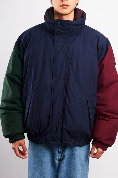 1990 Vintage Tommy Hilfiger Colorblock Reversible Down Puffer Jacket (L/XL)