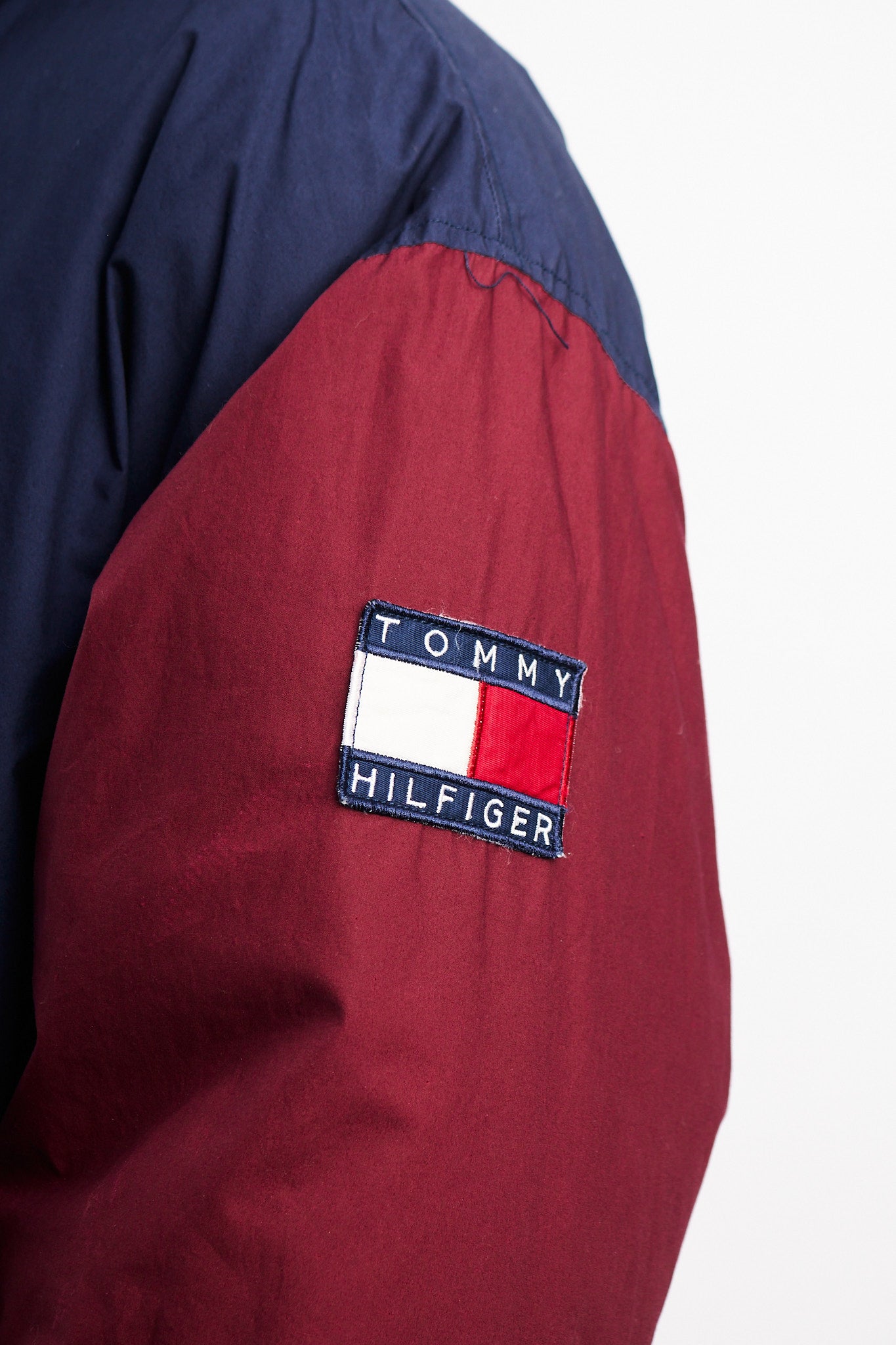 1990 Vintage Tommy Hilfiger Colorblock Reversible Down Puffer Jacket (L/XL)