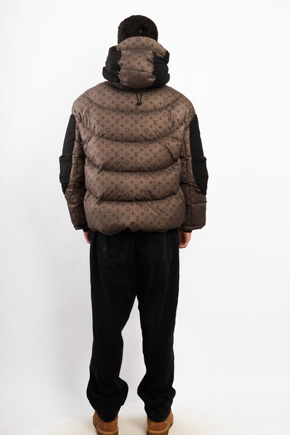 2019 Louis Vuitton Virgil Abloh Heated Monogram Down Puffer Jacket (M/L)