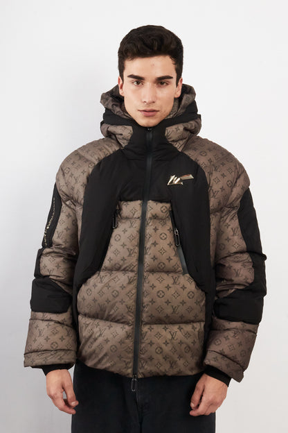 2019 Louis Vuitton Virgil Abloh Heated Monogram Down Puffer Jacket (M/L)