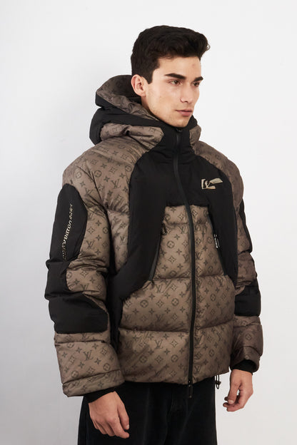 2019 Louis Vuitton Virgil Abloh Heated Monogram Down Puffer Jacket (M/L)