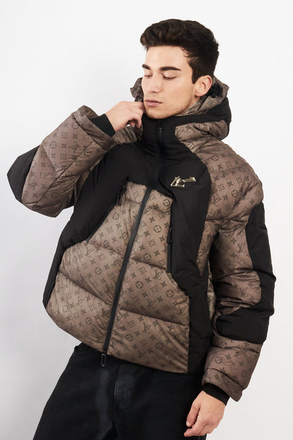 2019 Louis Vuitton Virgil Abloh Heated Monogram Down Puffer Jacket (M/L)