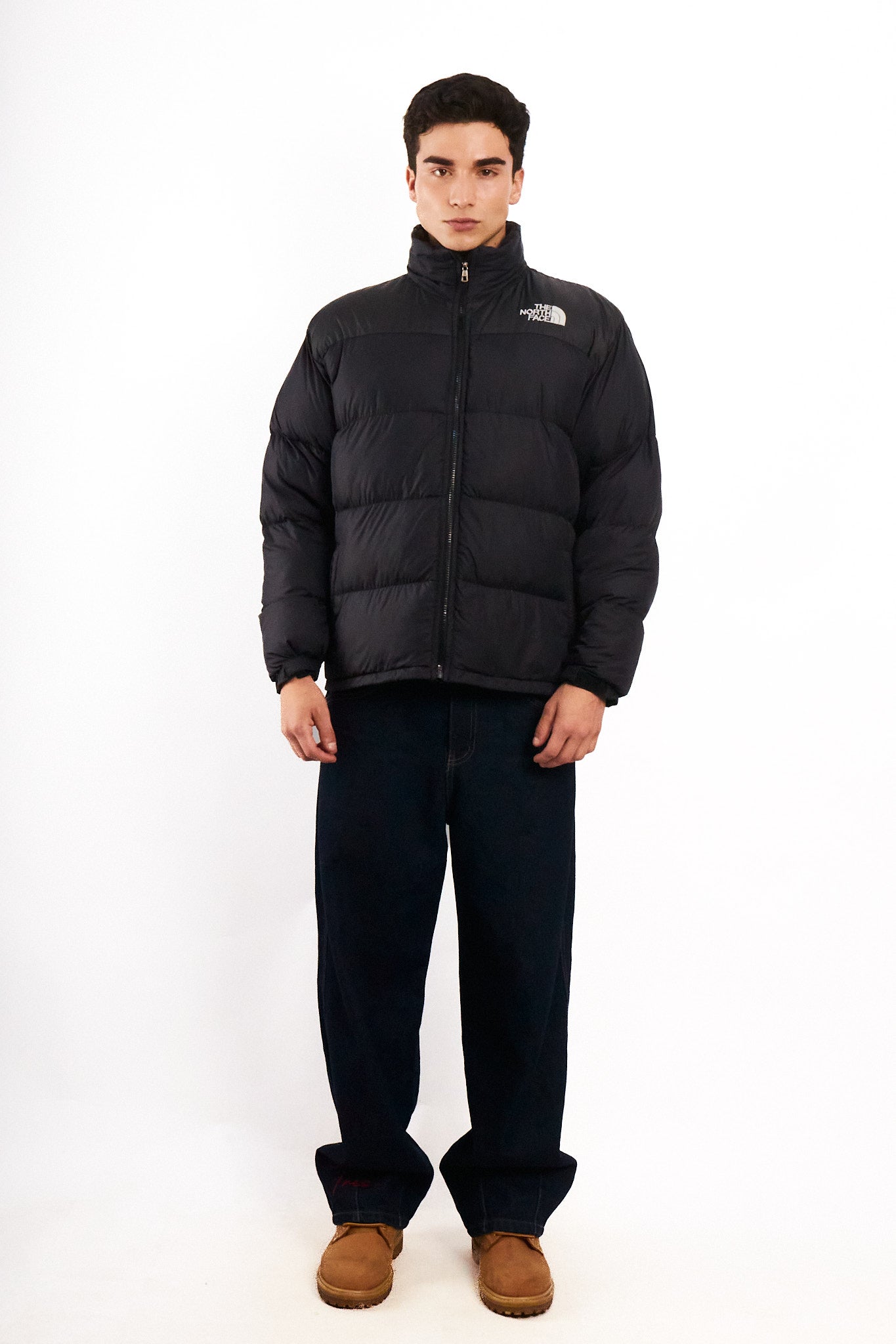 1990 Vintage The North Face Black Down Puffer Jacket (M/L)