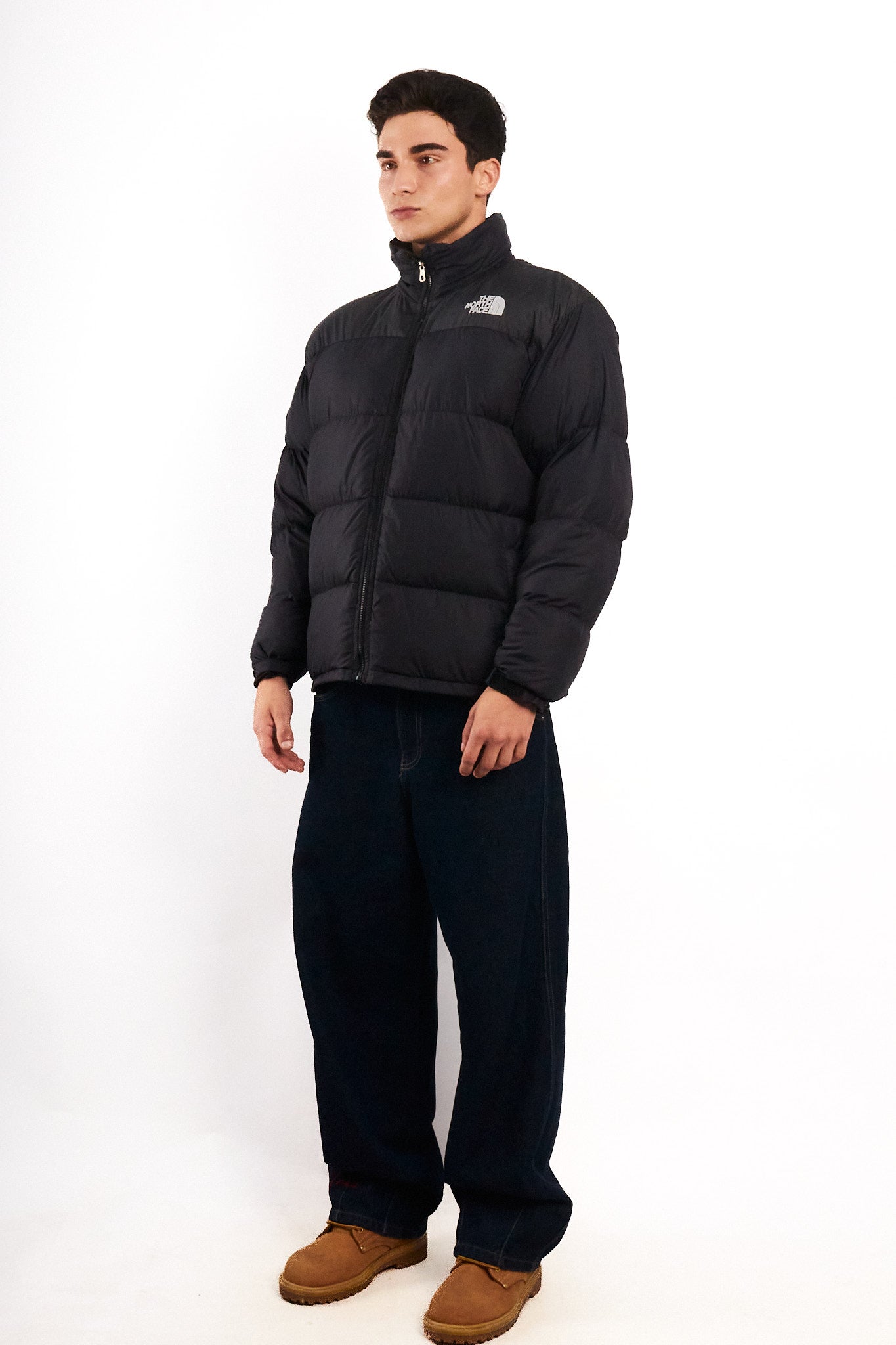 1990 Vintage The North Face Black Down Puffer Jacket (M/L)