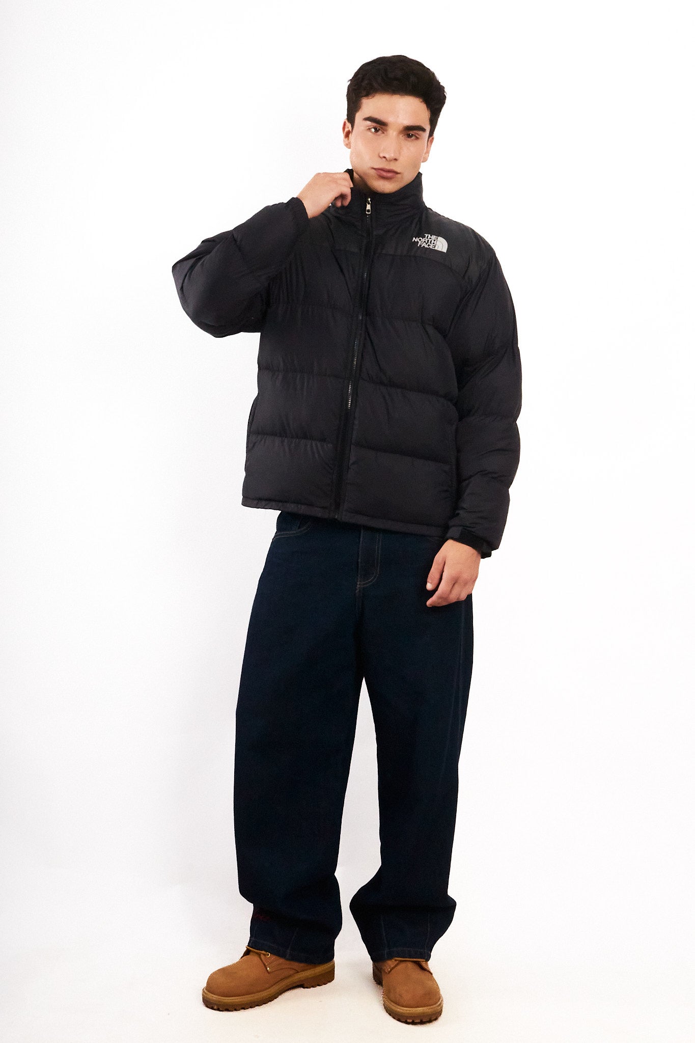 1990 Vintage The North Face Black Down Puffer Jacket (M/L)