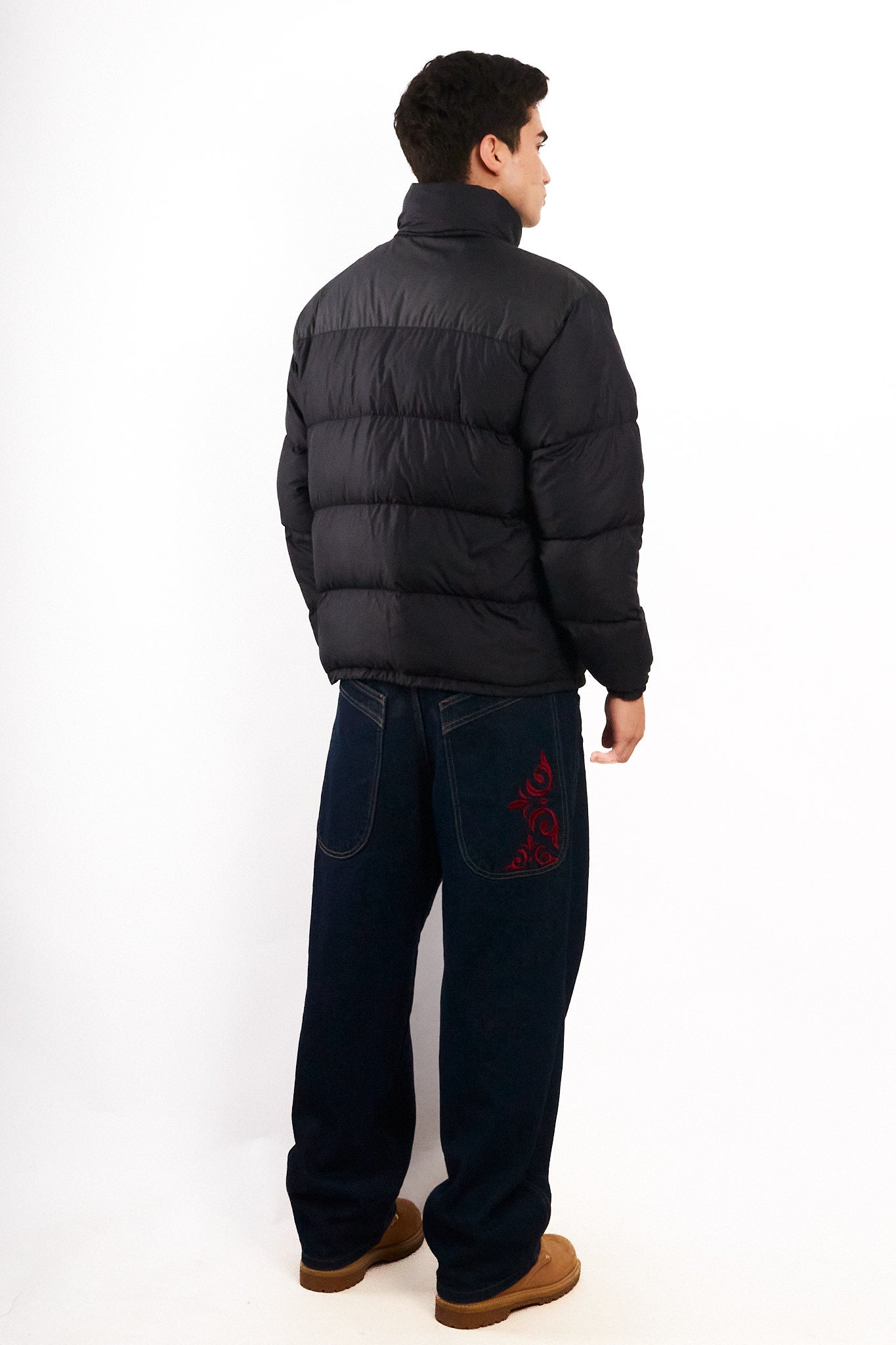1990 Vintage The North Face Black Down Puffer Jacket (M/L)