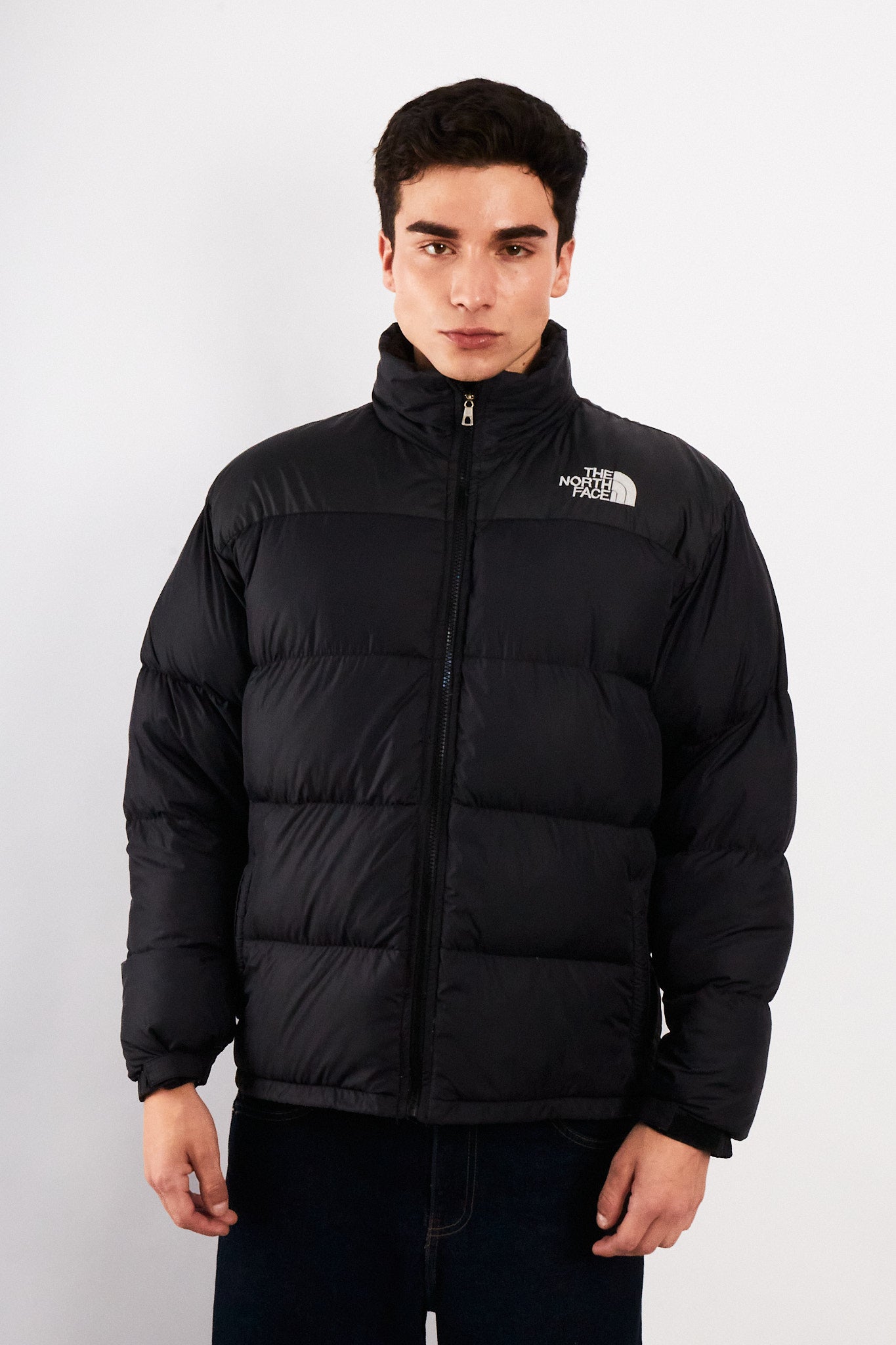 1990 Vintage The North Face Black Down Puffer Jacket (M/L)