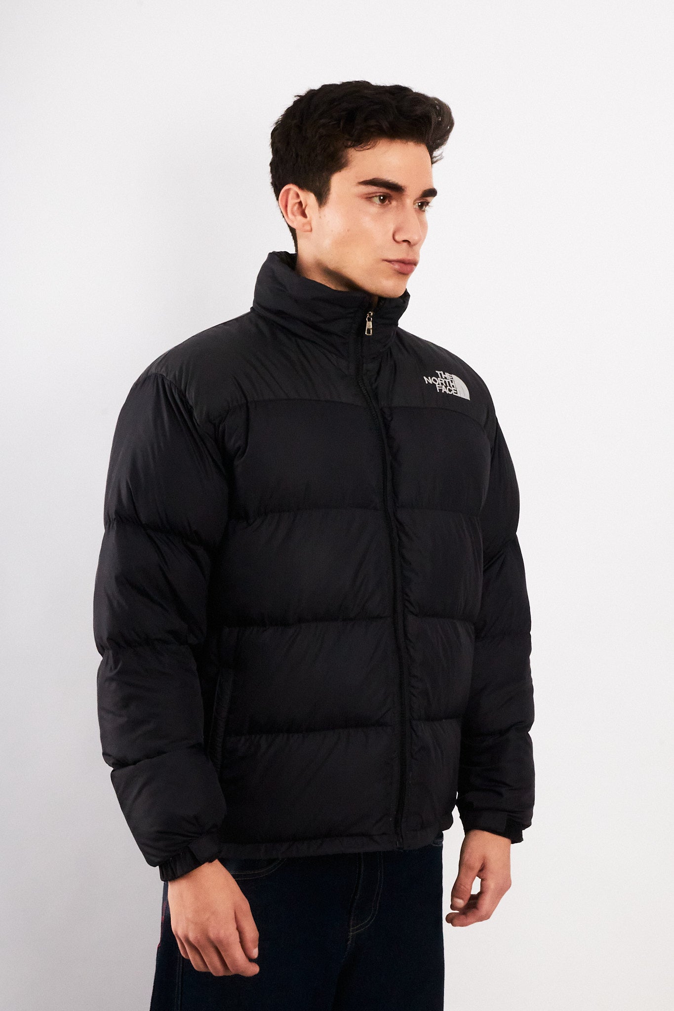 1990 Vintage The North Face Black Down Puffer Jacket (M/L)