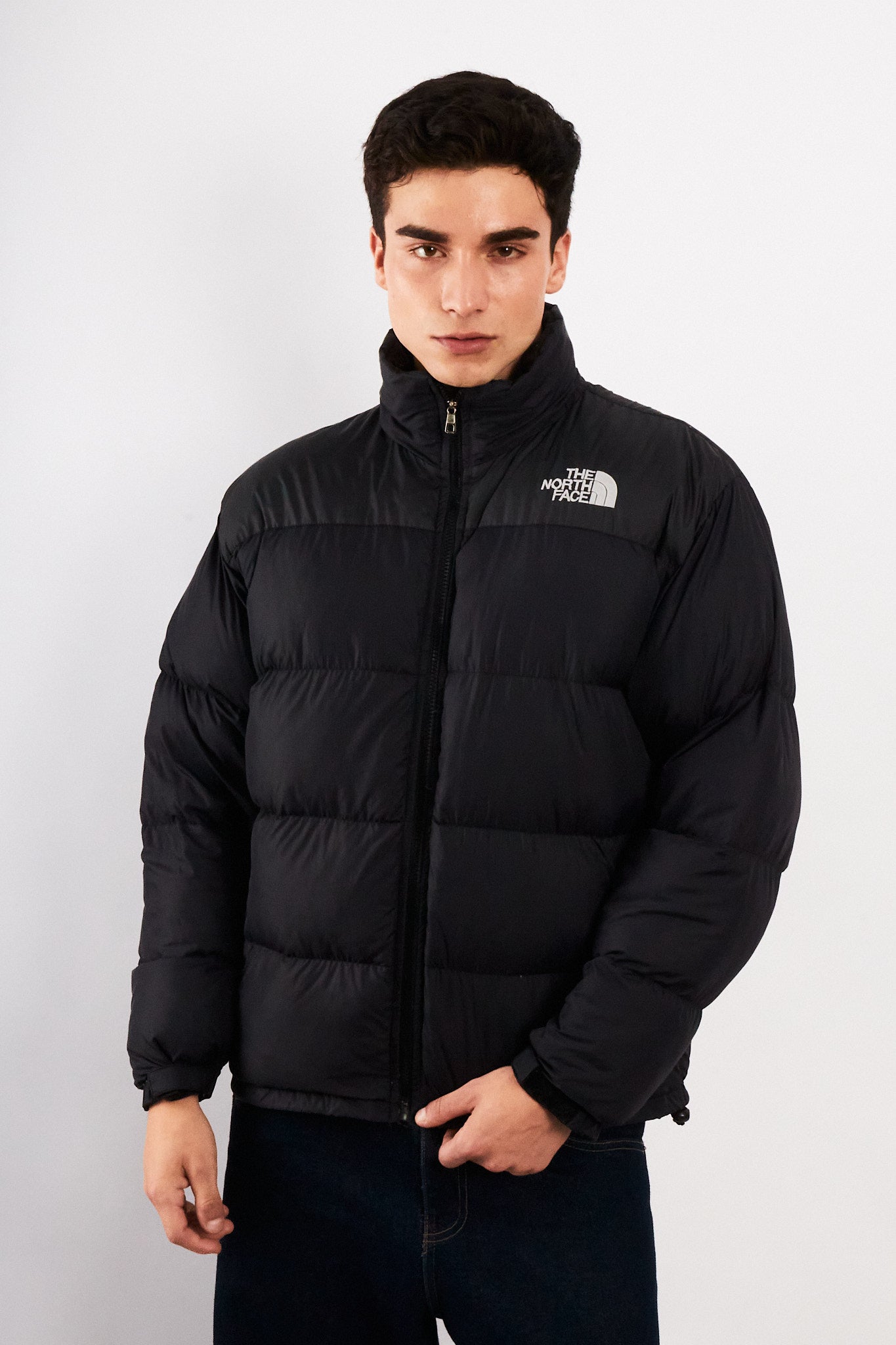1990 Vintage The North Face Black Down Puffer Jacket (M/L)
