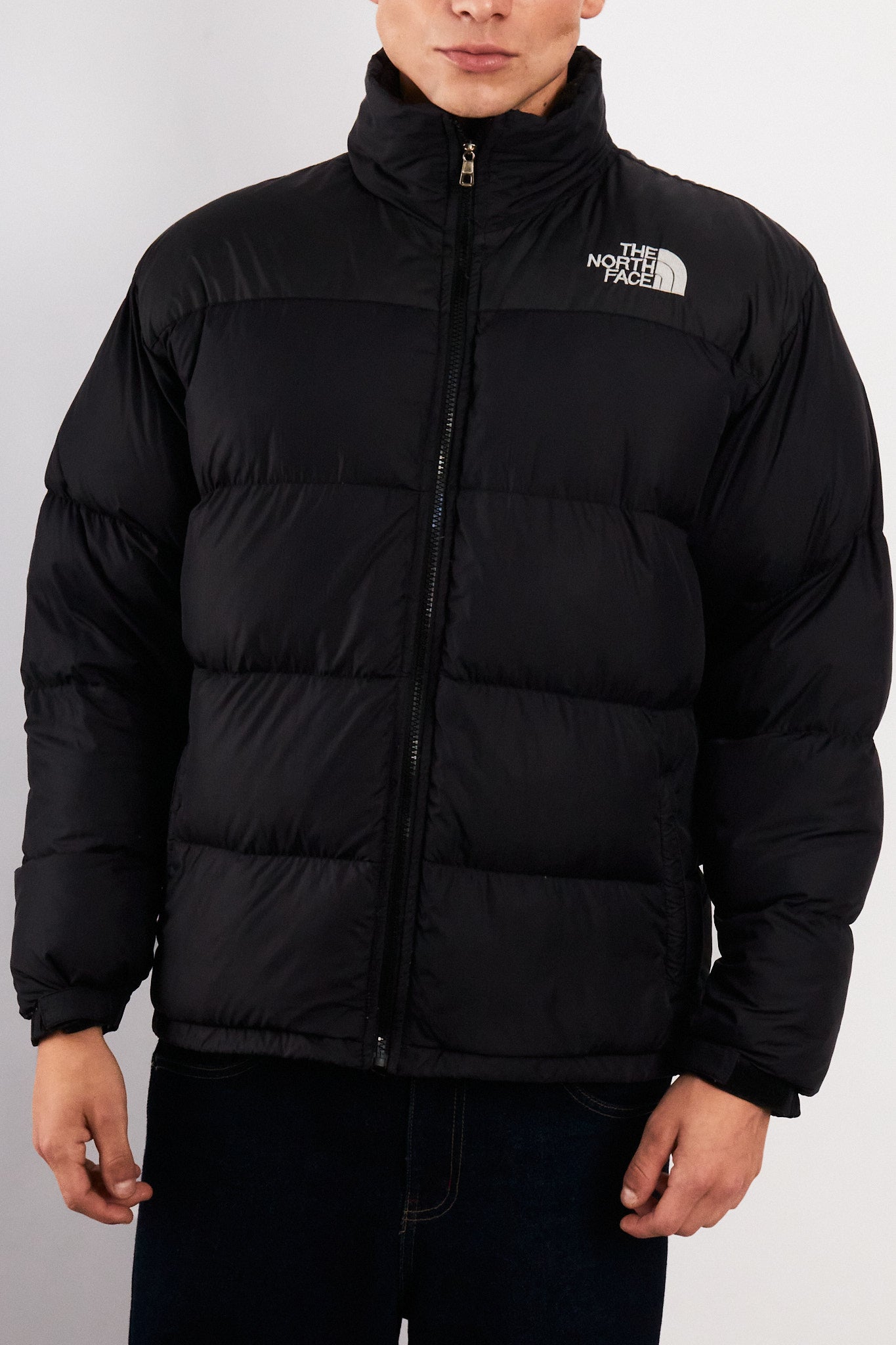 1990 Vintage The North Face Black Down Puffer Jacket (M/L)