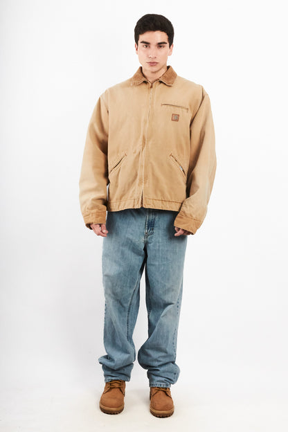 1990's Vintage Carhartt Light Brown Detroit Jacket (L/XL)
