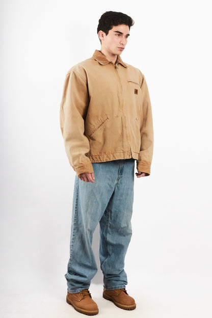 1990's Vintage Carhartt Light Brown Detroit Jacket (L/XL)