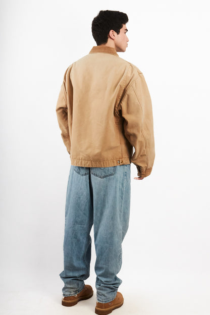 1990's Vintage Carhartt Light Brown Detroit Jacket (L/XL)