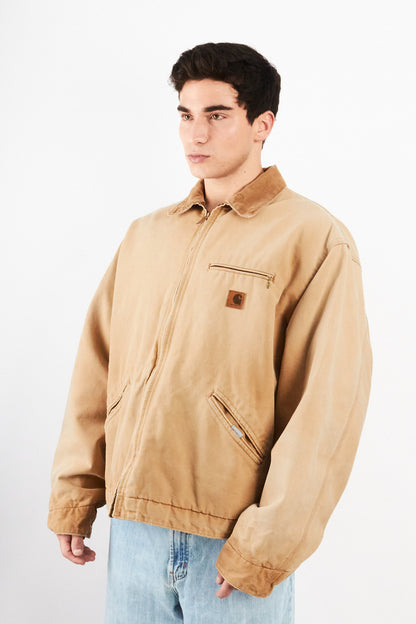 1990's Vintage Carhartt Light Brown Detroit Jacket (L/XL)