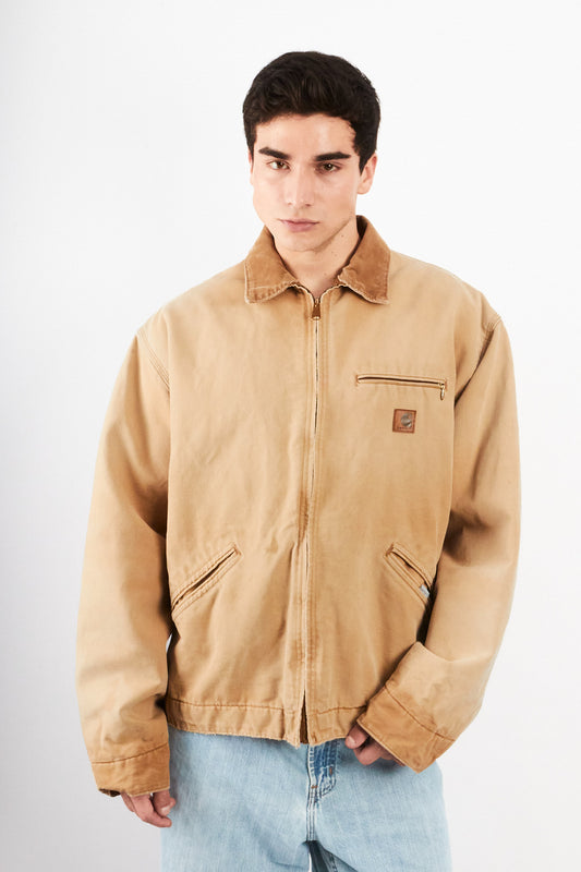 1990's Vintage Carhartt Light Brown Detroit Jacket (L/XL)