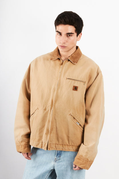 1990's Vintage Carhartt Light Brown Detroit Jacket (L/XL)