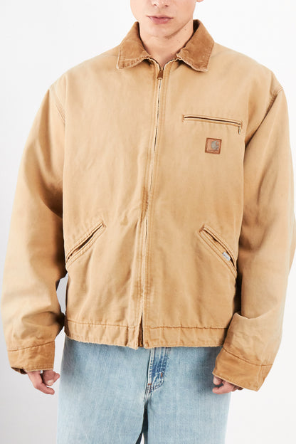 1990's Vintage Carhartt Light Brown Detroit Jacket (L/XL)