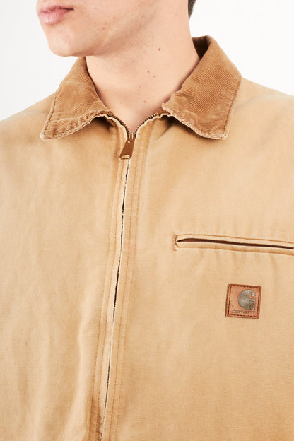 1990's Vintage Carhartt Light Brown Detroit Jacket (L/XL)