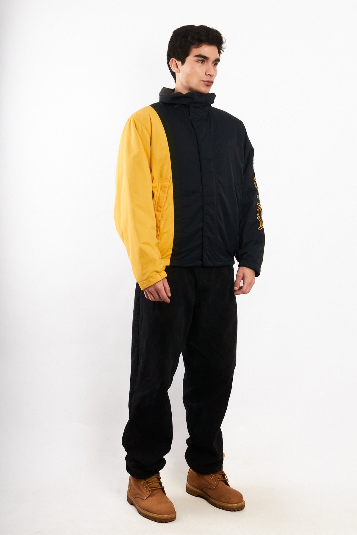 1990 Vintage Nautica Reversible Impermeable Colorblock/Polar Jacket (M)