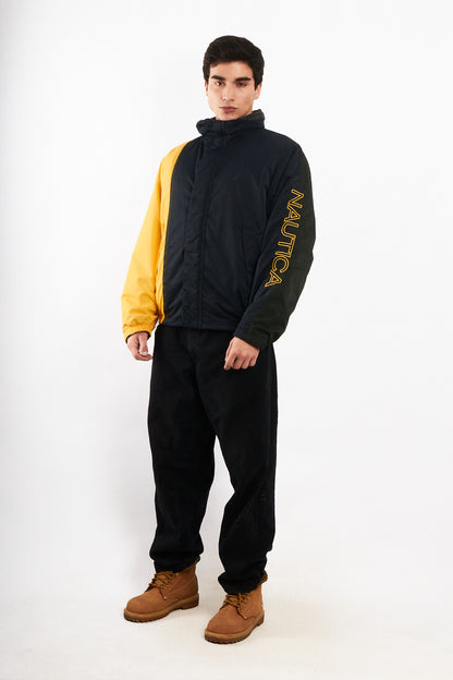 1990 Vintage Nautica Reversible Impermeable Colorblock/Polar Jacket (M)