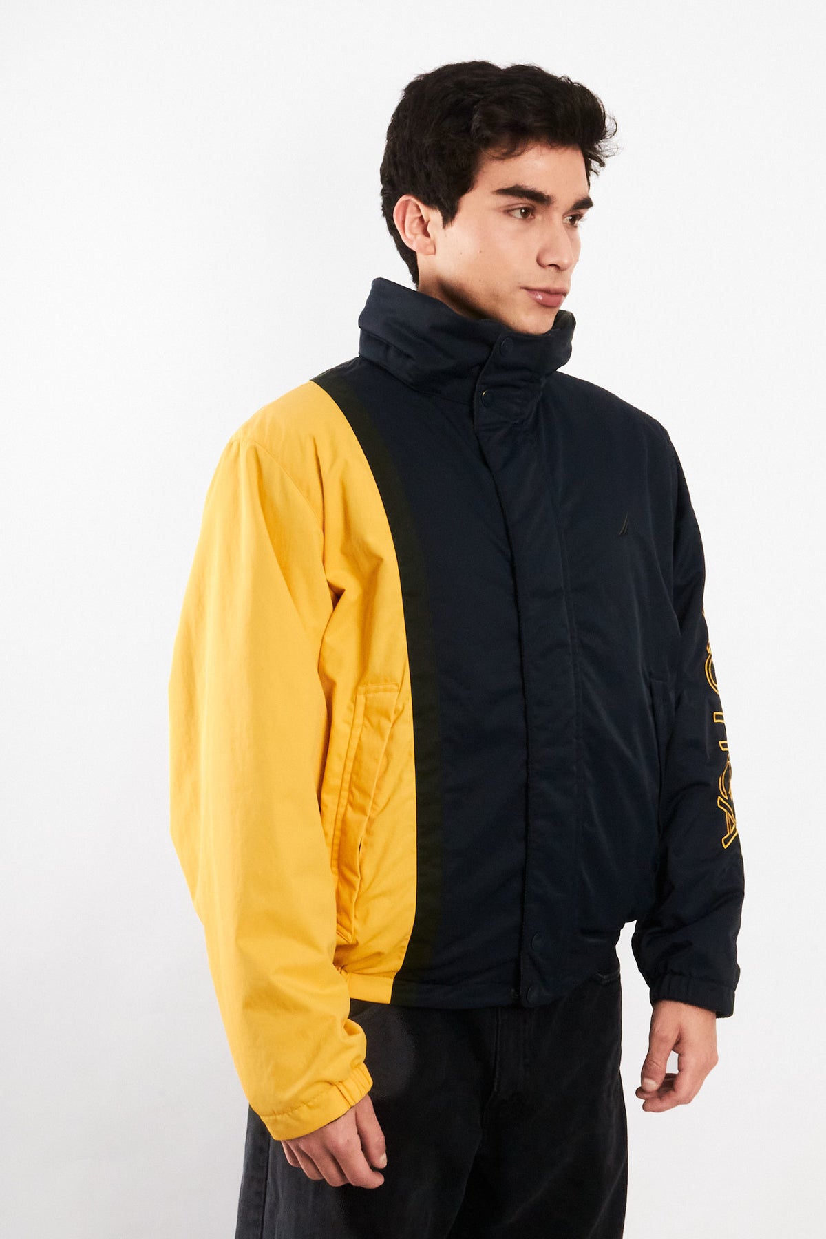 1990 Vintage Nautica Reversible Impermeable Colorblock/Polar Jacket (M)