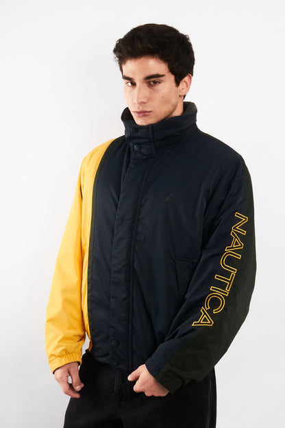 1990 Vintage Nautica Reversible Impermeable Colorblock/Polar Jacket (M)