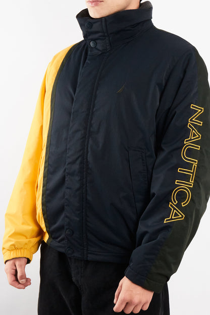 1990 Vintage Nautica Reversible Impermeable Colorblock/Polar Jacket (M)