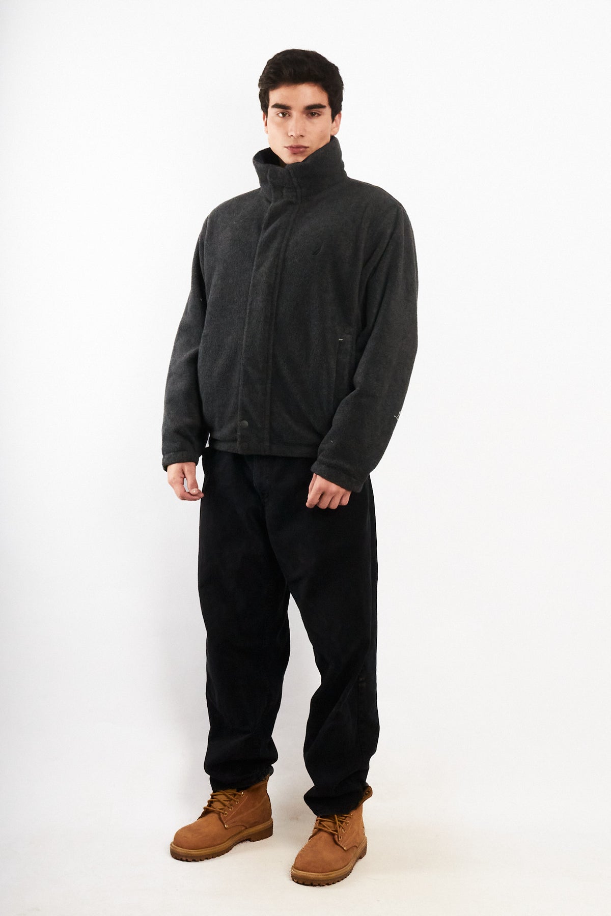 1990 Vintage Nautica Reversible Impermeable Colorblock/Polar Jacket (M)