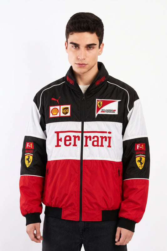 F1 Scuderia Ferrari Tricolore Racing Jacket