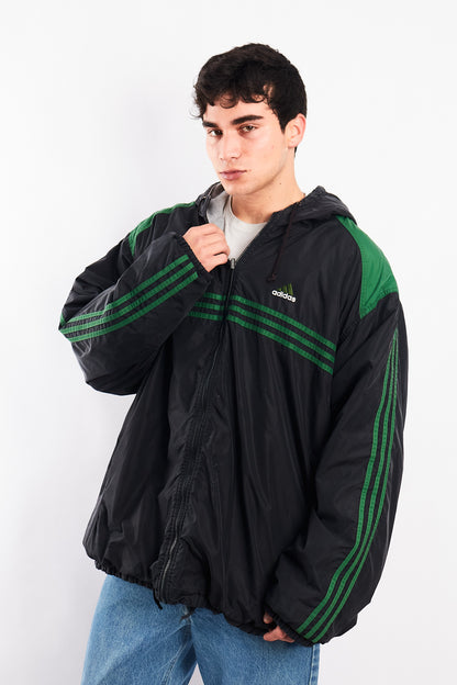 1990 Adidas Vintage Reversible Windbreaker/ Big Logo Jacket (XL/XXL)