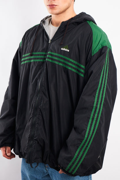 1990 Adidas Vintage Reversible Windbreaker/ Big Logo Jacket (XL/XXL)