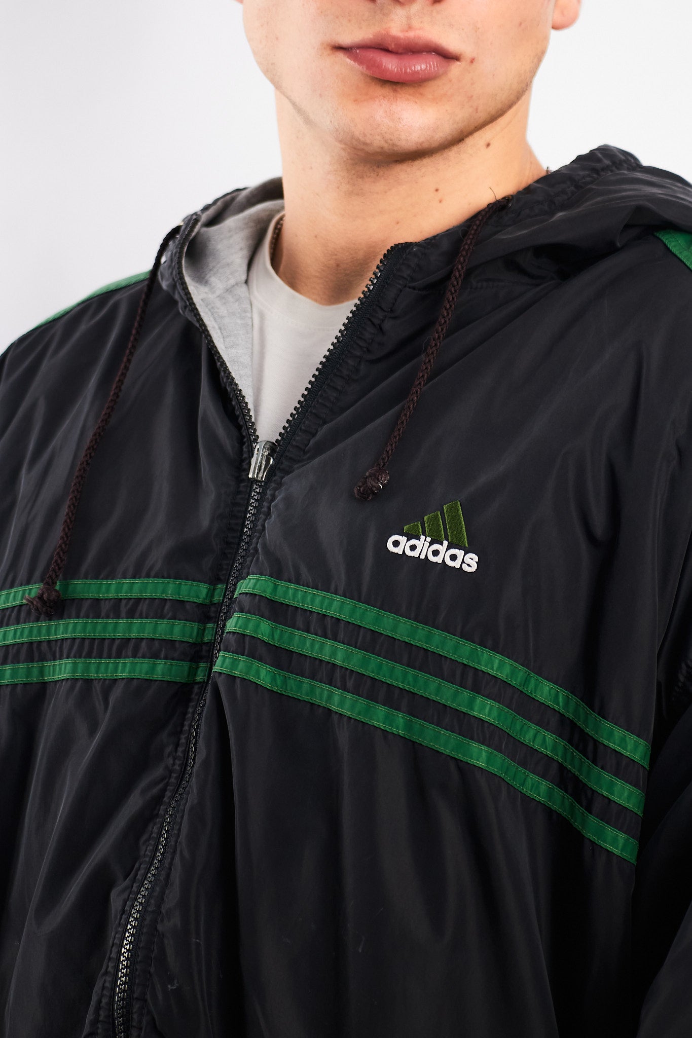 1990 Adidas Vintage Reversible Windbreaker/ Big Logo Jacket (XL/XXL)