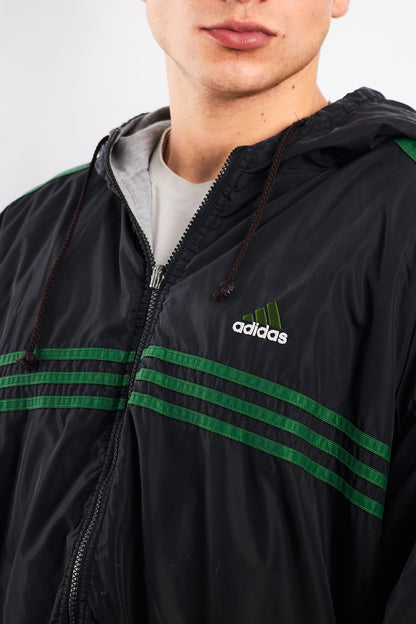 1990 Adidas Vintage Reversible Windbreaker/ Big Logo Jacket (XL/XXL)