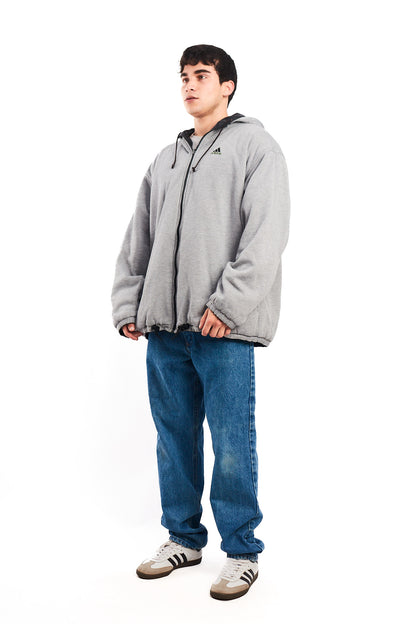 1990 Adidas Vintage Reversible Windbreaker/ Big Logo Jacket (XL/XXL)