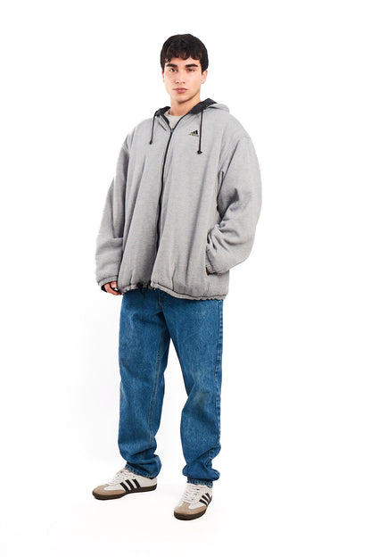 1990 Adidas Vintage Reversible Windbreaker/ Big Logo Jacket (XL/XXL)