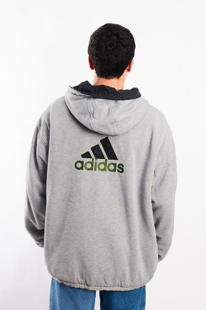 1990 Adidas Vintage Reversible Windbreaker/ Big Logo Jacket (XL/XXL)