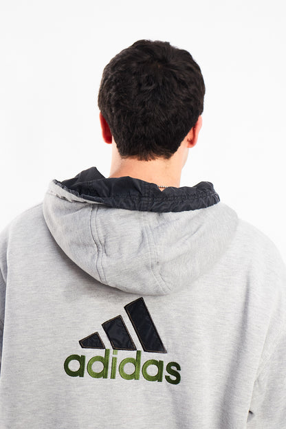 1990 Adidas Vintage Reversible Windbreaker/ Big Logo Jacket (XL/XXL)