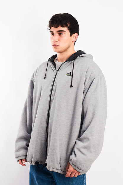 1990 Adidas Vintage Reversible Windbreaker/ Big Logo Jacket (XL/XXL)