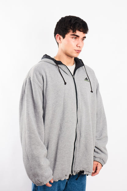 1990 Adidas Vintage Reversible Windbreaker/ Big Logo Jacket (XL/XXL)