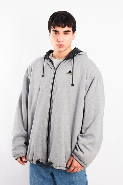 1990 Adidas Vintage Reversible Windbreaker/ Big Logo Jacket (XL/XXL)