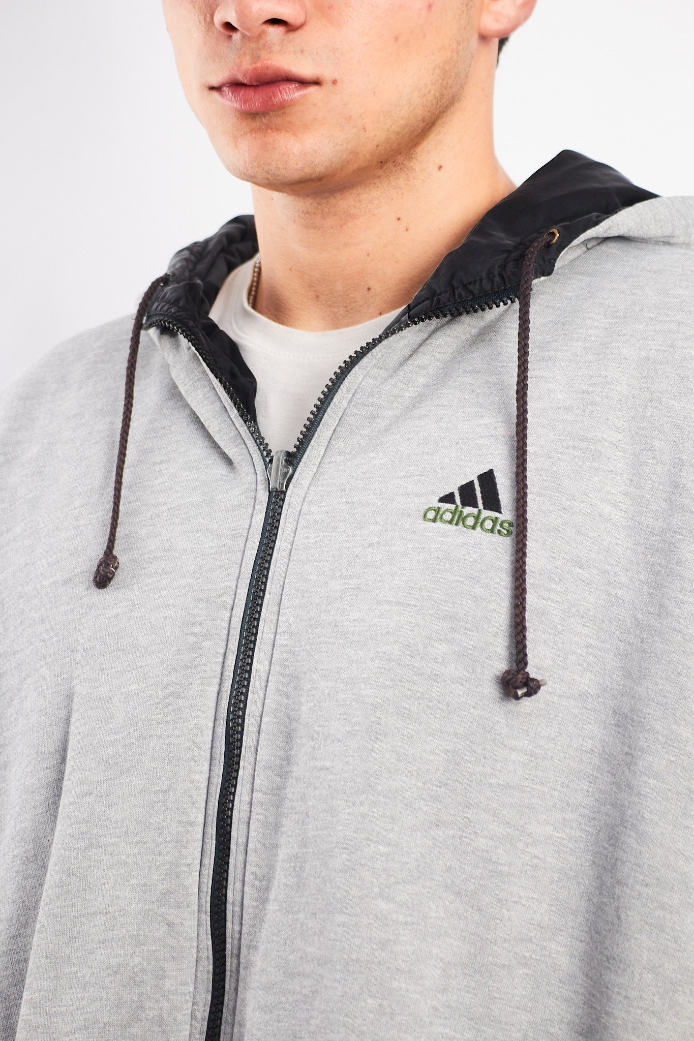 1990 Adidas Vintage Reversible Windbreaker/ Big Logo Jacket (XL/XXL)