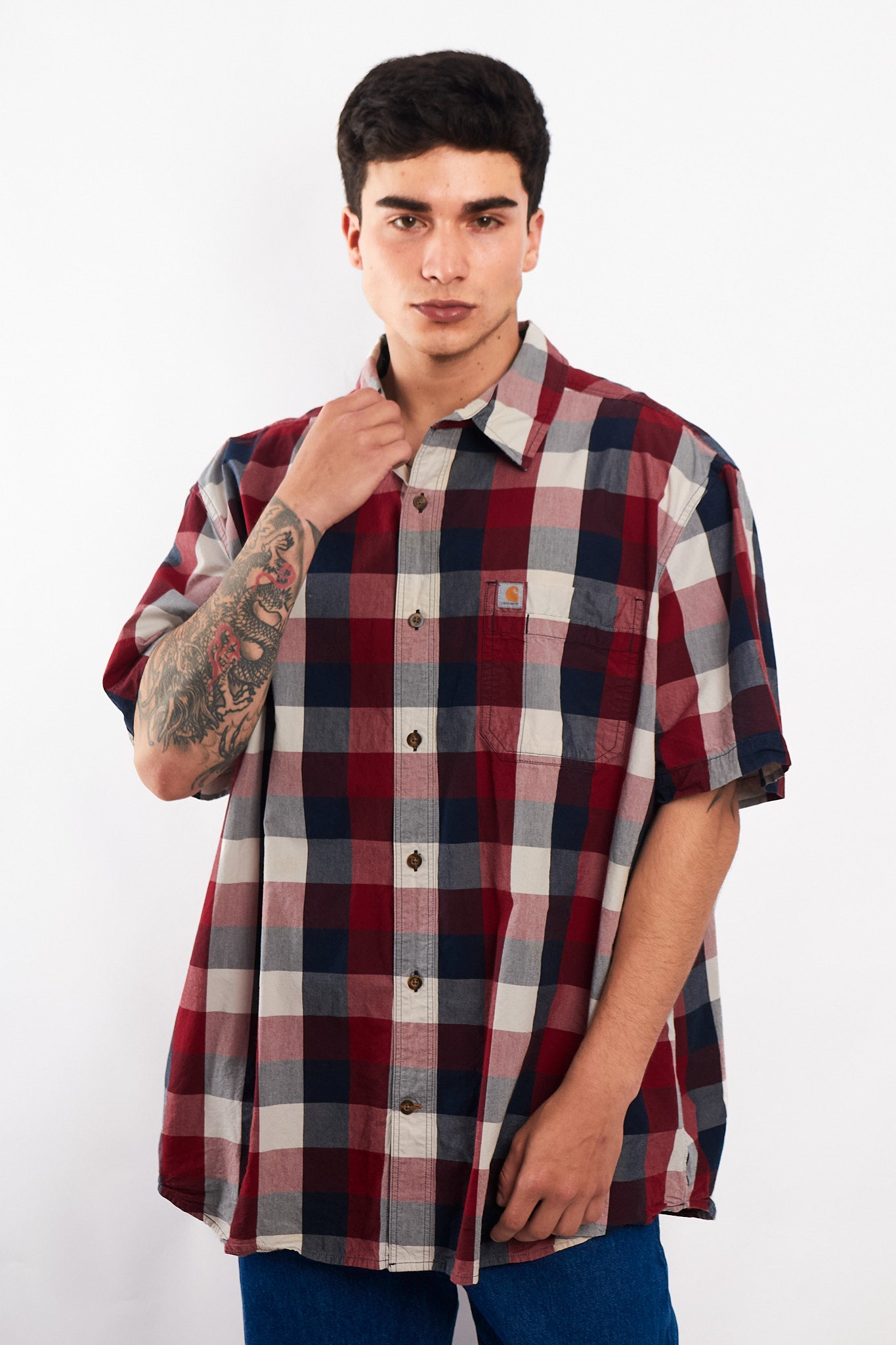 2000 Carhartt Plaid Shirt (L/XL)