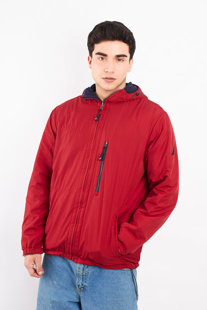 2000 Vintage Nautica Reversible Sherpa/Windbreaker Jacket (M/L)