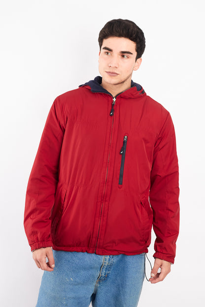 2000 Vintage Nautica Reversible Sherpa/Windbreaker Jacket (M/L)