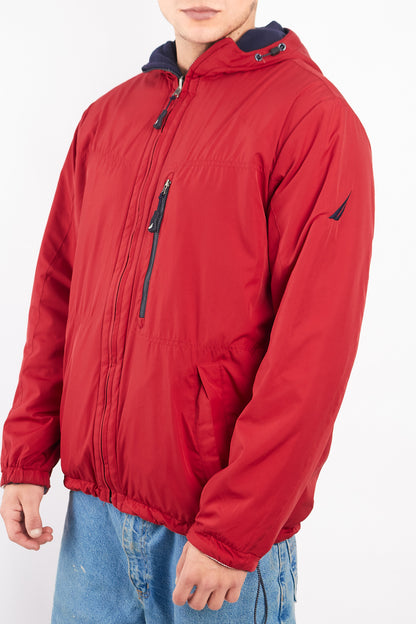 2000 Vintage Nautica Reversible Sherpa/Windbreaker Jacket (M/L)